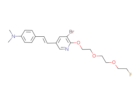 (E)-(5-bromo-6-{2-[2-(2-fluoroethoxy)ethoxy]ethoxy}pyridin-3-yl)-2-(4-dimethylaminophenyl)-ethylene