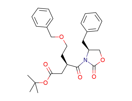 tert-butyl (R)-3-((S)-4-benzyl-2-oxo-oxazolidine-3-carbonyl)-5-benzyloxy-pentanoate
