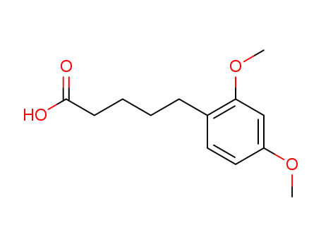 Molecular Structure of 103395-07-9 (5-(2,4-DIMETHOXYPHENYL)PENTANOIC ACID)