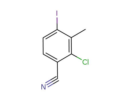 Molecular Structure of 757247-75-9 (Benzonitrile, 2-chloro-4-iodo-3-methyl-)