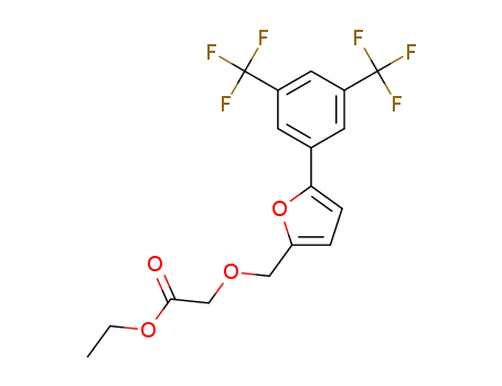 ethyl ({5-[3,5-bis(trifluoromethyl)phenyl]furan-2-yl}methoxy)acetate