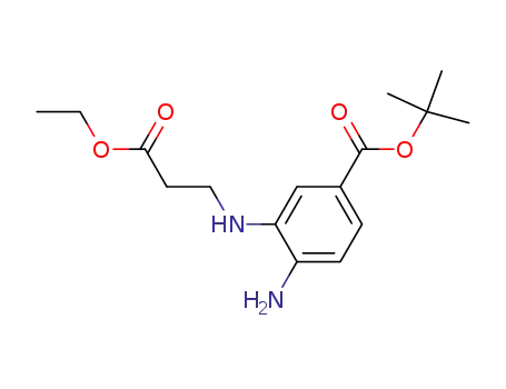 4-amino-3-(2-ethoxycarbonyl-ethylamino)-benzoic acid tert-butyl ester