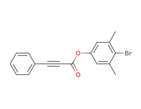 Molecular Structure of 267901-42-8 (4-bromo-3,-5-dimethyl-phenyl 3-phenylpropiolate)