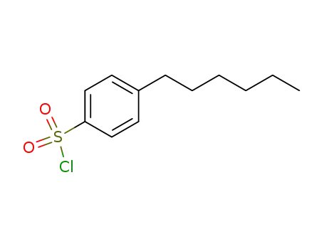 Molecular Structure of 73948-23-9 (Benzenesulfonyl chloride, 4-hexyl-)