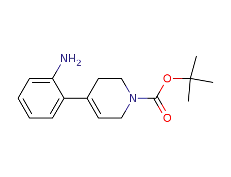 Molecular Structure of 955397-70-3 (4-(2-aminophenyl)-5,6-dihydropyridine-1(2H)-carboxylic acid tert-butyl ester)