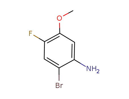 Molecular Structure of 420786-92-1 (2-Bromo-4-fluoro-5-methoxyaniline)