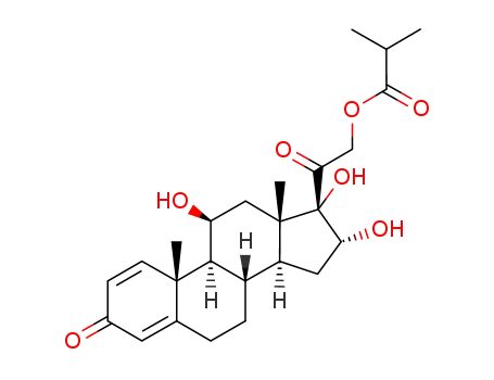 11β,16α,17α-trihydroxypregna-21-(2-methyl-1-oxopropoxy)-1,4-diene-3,20-dione