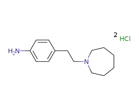 Molecular Structure of 863249-80-3 (4-(2-azepan-1-yl-ethyl)-phenylamine di-hydrochloride)