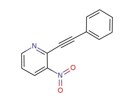 Pyridine, 3-nitro-2-(2-phenylethynyl)-