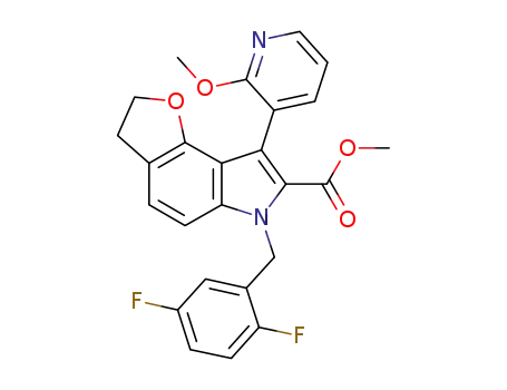 methyl 6-(2,5-difluorobenzyl)-8-(2-methoxypyridin-3-yl)-3,6-dihydro-2H-furo[2,3-e]indole-7-carboxylate