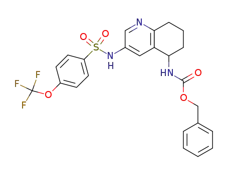 [3-(4-trifluoromethoxy-benzenesulfonylamino)-5,6,7,8-tetrahydro-quinolin-5-yl]-carbamic acid benzyl ester