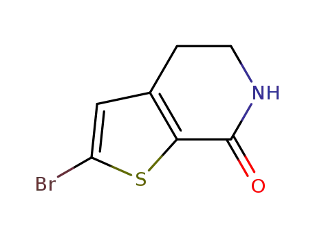 Molecular Structure of 960289-03-6 (2-Bromo-5,6-dihydrothieno[2,3-c]pyridin-7(4H)-one)