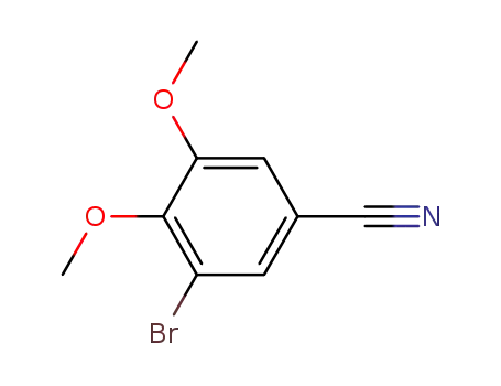 Molecular Structure of 781654-31-7 (3-BROMO-4,5-DIMETHOXY-BENZONITRILE)
