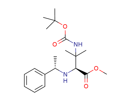 (S)-methyl 3-(tert-butoxycarbonylamino)-3-methyl-2-((S)-1-phenylethylamino)butanoate