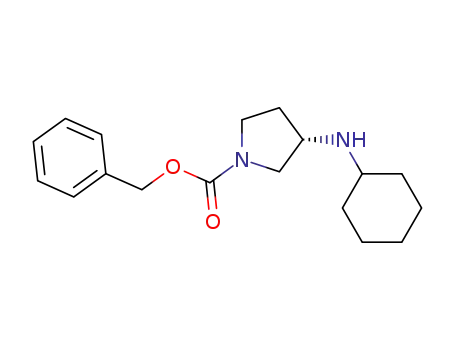 (3S)-3-cyclohexylamino-pyrrolidine-1-carboxylic acid benzyl ester