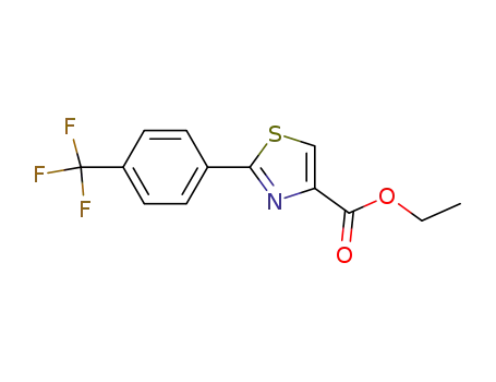 Molecular Structure of 175204-88-3 (2-(4-TRIFLUOROMETHYL-PHENYL)-THIAZOLE-4-CARBOXYLIC ACID ETHYL ESTER)