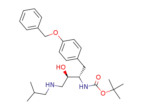 Molecular Structure of 313679-52-6 (tert-butyl (1S,2R)-1-[4-(benzyloxy)benzyl]-2-hydroxy-3-(isobutylamino)propylcarbamate)