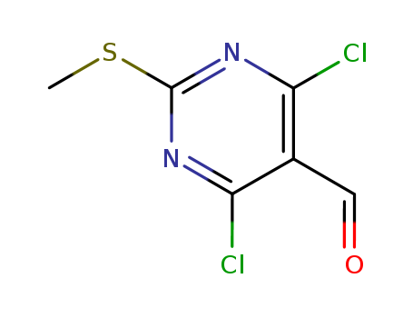 5-Pyrimidinecarboxaldehyde,4,6-dichloro-2-(methylthio)-