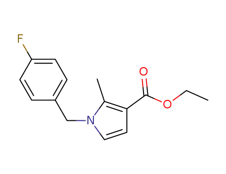 1H-Pyrrole-3-carboxylic acid, 1-[(4-fluorophenyl)methyl]-2-methyl-, ethylester