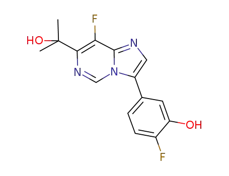 2-fluoro-5-[8-fluoro-7-(1-hydroxy-1-methylethyl)imidazo[1,2-c]pyrimidin-3-yl]phenol
