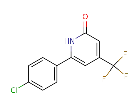 Molecular Structure of 177098-85-0 (6-(4-chloro-phenyl)-4-trifluoromethyl-1H-pyridin-2-one)