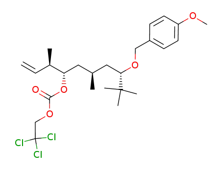 (3R,4S,6S,8S)-8-(4-methoxybenzyloxy)-3,6,9,9-tetramethyldec-1-en-4-yl 2,2,2-trichloroethyl carbonate