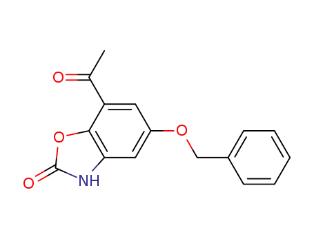 Molecular Structure of 861841-89-6 (2(3H)-Benzoxazolone, 7-acetyl-5-(phenylmethoxy)-)