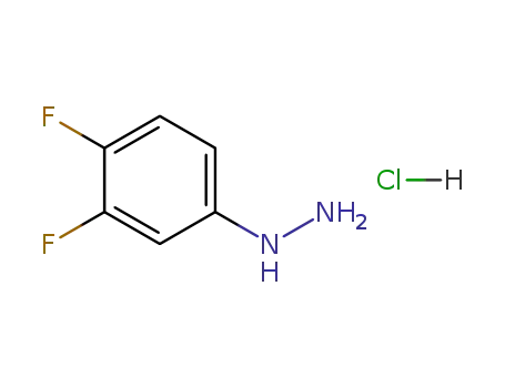 Molecular Structure of 40594-37-4 (3,4-Difluorophenylhydrazine hydrochloride)