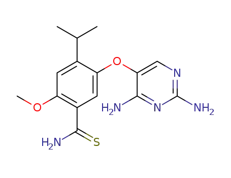 Benzenecarbothioamide,
5-[(2,4-diamino-5-pyrimidinyl)oxy]-2-methoxy-4-(1-methylethyl)-