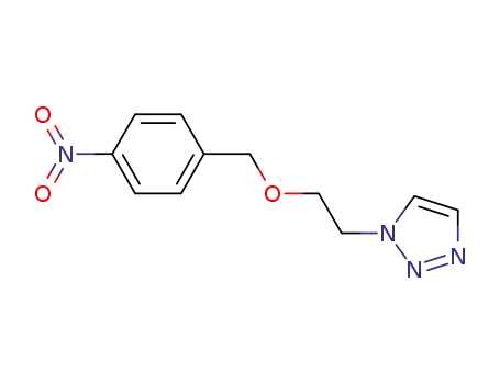 Molecular Structure of 791629-24-8 (1-[2-(4-nitro-benzyloxy)-ethyl]-1H-[1,2,3]triazole)