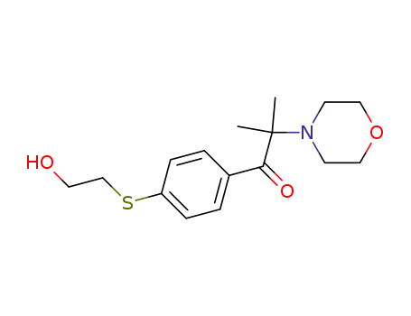 Molecular Structure of 88324-58-7 (1-Propanone,
1-[4-[(2-hydroxyethyl)thio]phenyl]-2-methyl-2-(4-morpholinyl)-)