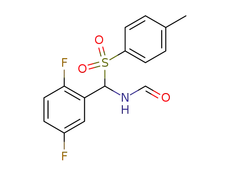 Molecular Structure of 668981-00-8 (Formamide, N-[(2,5-difluorophenyl)[(4-methylphenyl)sulfonyl]methyl]-)
