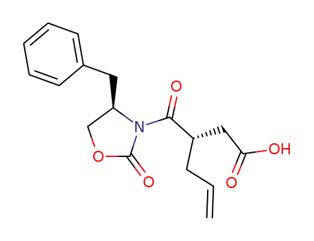 (S)-3-((R)-4-benzyl-2-oxooxazolidine-3-carbonyl)hex-5-enoic acid