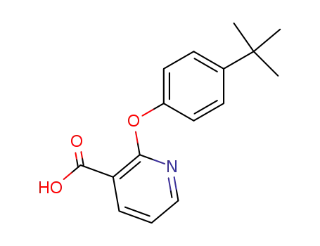 Molecular Structure of 54659-69-7 (2-[4-(tert-butyl)phenoxy]nicotinic acid)