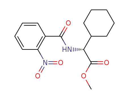 Molecular Structure of 1115354-29-4 ((R)-cyclohexyl-(2-nitro-benzoylamino)-acetic acid methyl ester)