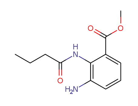 Molecular Structure of 1207547-73-6 (methyl 3-amino-2-butyramidobenzoate)