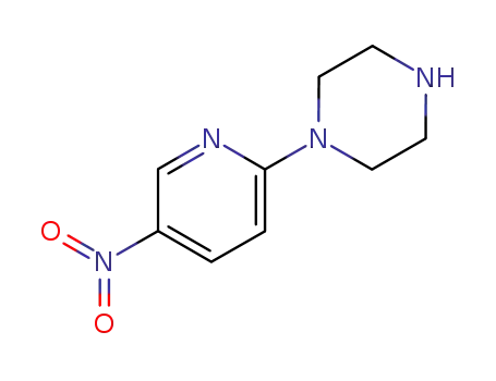 Molecular Structure of 82205-58-1 (1-(5-Nitropyridin-2-yl)piperazine)