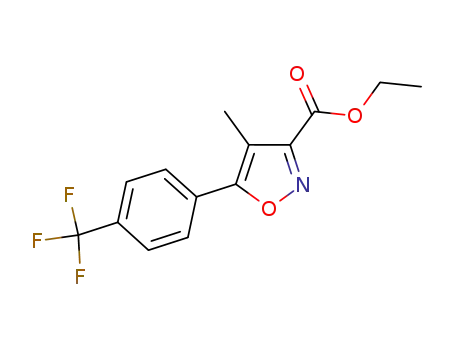 3-Isoxazolecarboxylic acid, 4-methyl-5-[4-(trifluoromethyl)phenyl]-, ethyl
ester