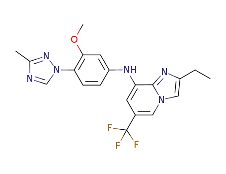C<sub>20</sub>H<sub>19</sub>F<sub>3</sub>N<sub>6</sub>O