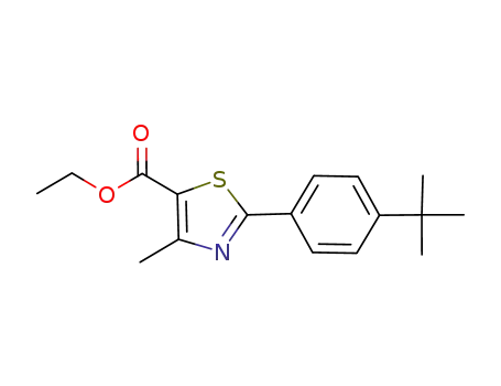 5-Thiazolecarboxylic acid, 2-[4-(1,1-dimethylethyl)phenyl]-4-methyl-,
ethyl ester