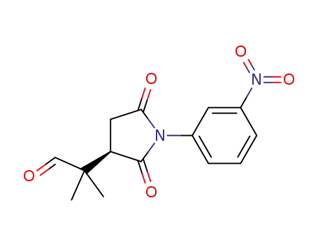 (R)-2-methyl-2-(1-(3-nitrophenyl)-2,5-dioxopyrrolidin-3-yl)propanal