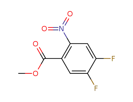 Molecular Structure of 1015433-96-1 (4,5-DIFLUORO-2-NITROBENZOIC ACID METHYL ESTER)