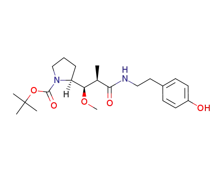 Molecular Structure of 1307229-20-4 (N-Boc-Dap-4-hydroxyphenethylamide)