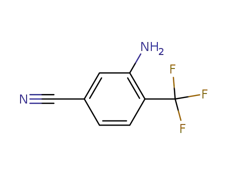 Molecular Structure of 1220630-83-0 (3-Amino-4-(trifluoromethyl)benzonitrile)