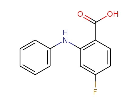 Benzoic acid, 4-fluoro-2-(phenylamino)-