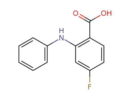 Molecular Structure of 365-54-8 (4-FLUORO-2-PHENYLAMINO-BENZOIC ACID)