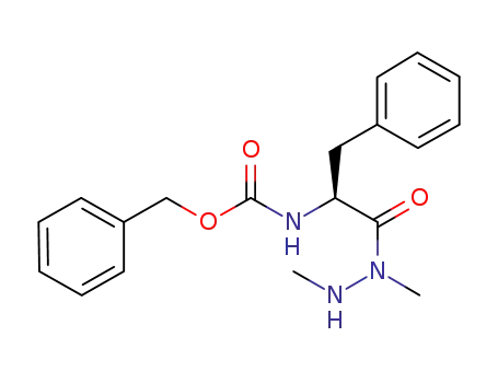 Molecular Structure of 1043922-50-4 ((S)-benzyl (1-(1,2-dimethylhydrazinyl)-1-oxo-3-phenylpropan-2-yl)carbamate)