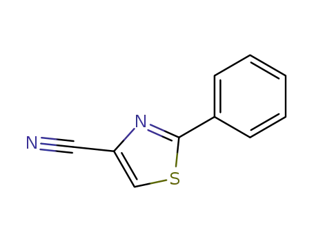 Molecular Structure of 7113-05-5 (2-phenylthiazole-4-carbonitrile)