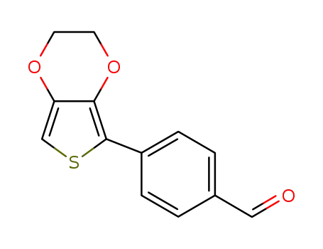 Molecular Structure of 861648-73-9 (Benzaldehyde,  4-(2,3-dihydrothieno[3,4-b]-1,4-dioxin-5-yl)-)