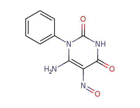 Molecular Structure of 15886-45-0 (6-amino-5-nitroso-1-phenylpyrimidine-2,4(1H,3H)-dione)